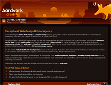 Tablet Screenshot of aardvark-creative.com
